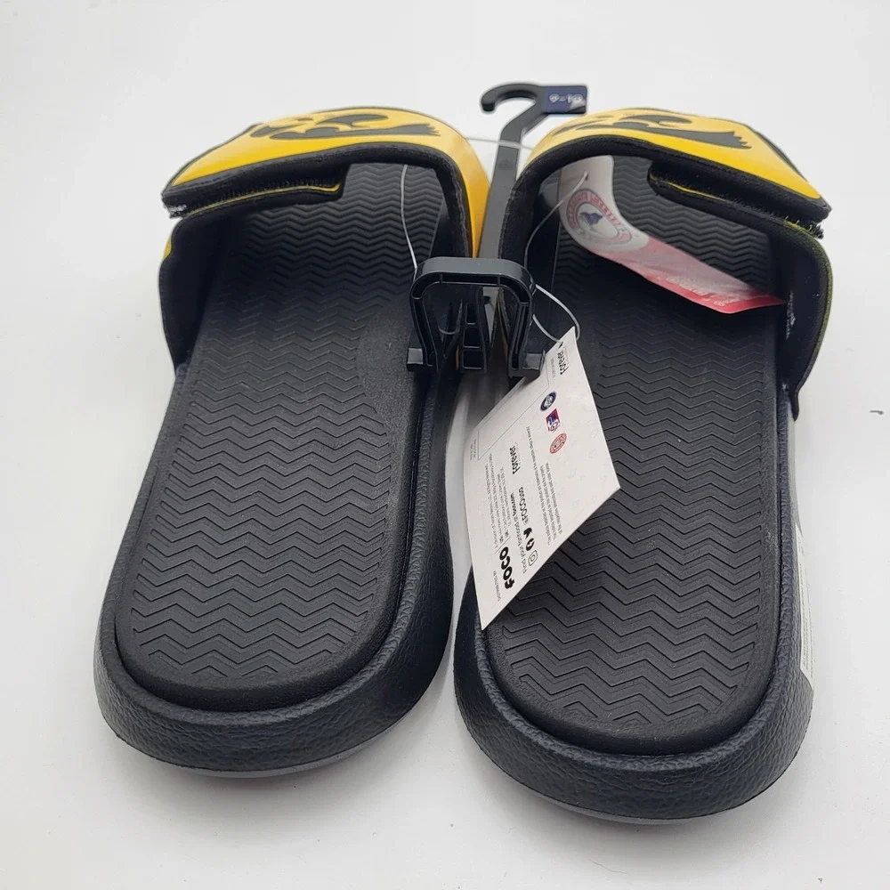 Iowa Hawkeyes Big Logo Dual Layer Sole Slides FOCO Mens Medium 9-10 Womens 11-12